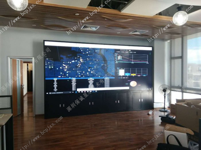 保诚显示技术有限公司海口液晶拼接屏项目圆满成功