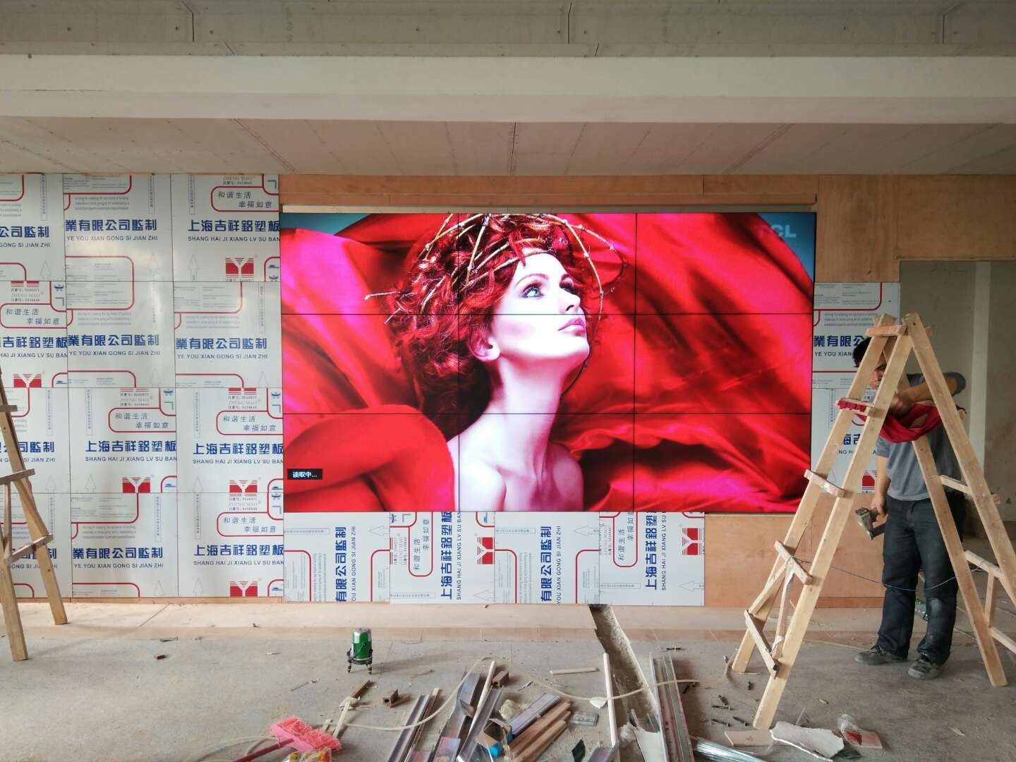 海口46寸3*3液晶拼接屏项目